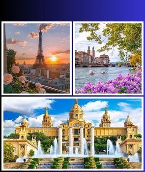 تور بارسلون -پاریس- زوریخ